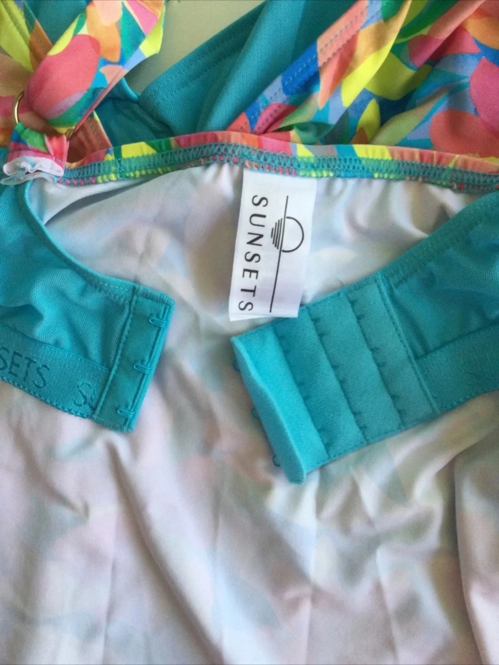 Sunsets Shoreline Petals Underwire Tankini Size 36E/34F/32G